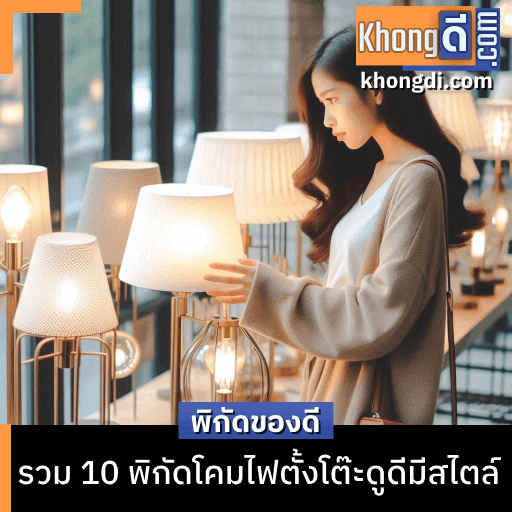 พิกัดโคมไฟตั้งโต๊ะดูดีมีสไตล์